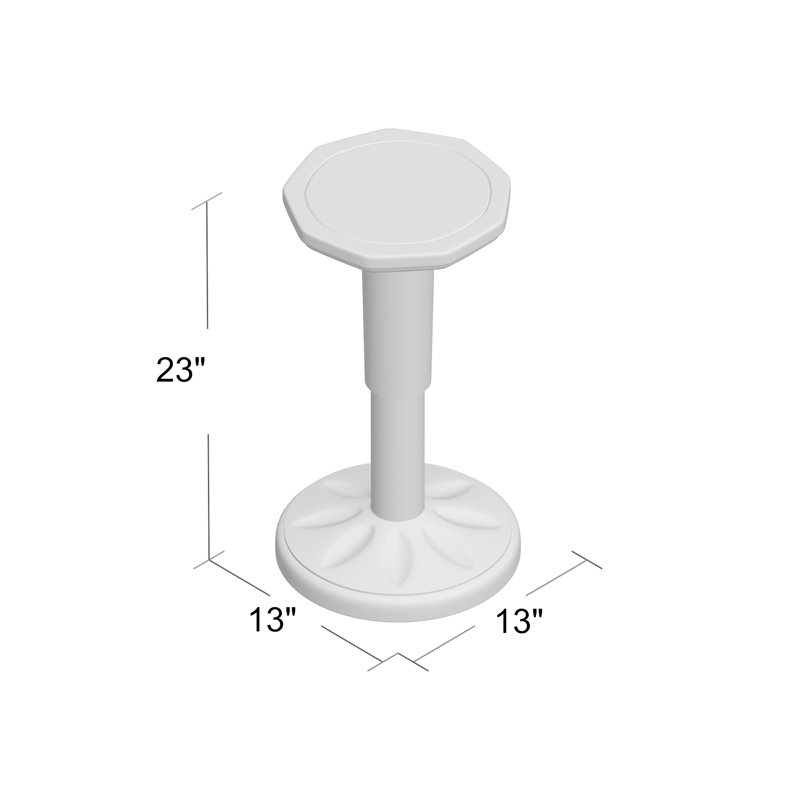 Daniels Adjustable Height Ergonomic Active Stool with, Teal