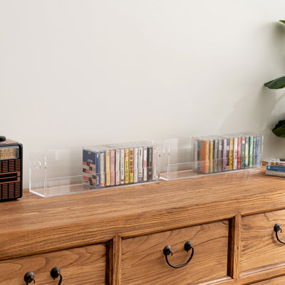 Acrylic Cassette Rack Media Storage by Ebern Designs