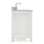 Meuble-lavabo simple 36 po avec plateau en marbre de Carrare Aberdeenshire-85364244