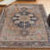 Tapis beige / bleu Sarok