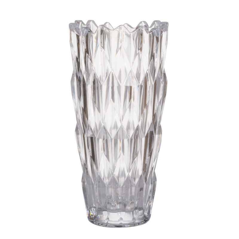 Mcvicker Glass Table Vase, 11.6" H x 5.5" W x 5.5" D