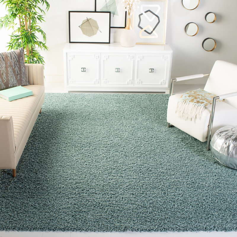 Sga-Amoroso Shag Performance Solid Color Rug, Rectangle 8' x 10'