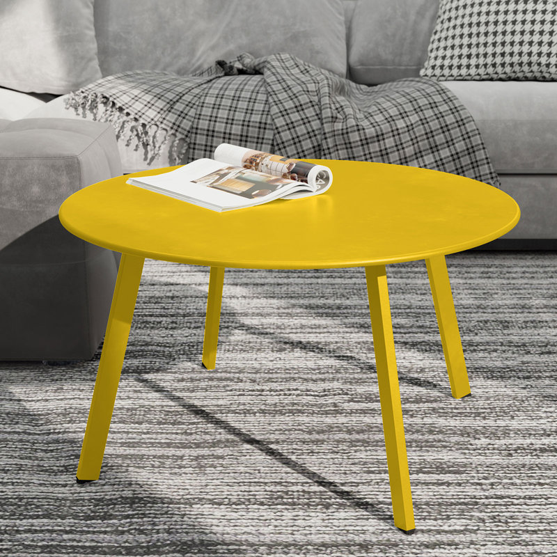 Four Leg Coffee Table, Yellow