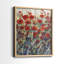 «Garden Poppies I», reproduction encadrée de qualité supérieure - prête à être accrochée - aucun clou requis - aucun clou requis-855373275-855373273
