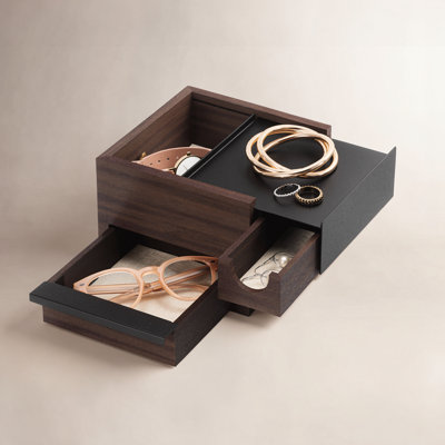 Stowit Wood Jewelry Box + Drawers