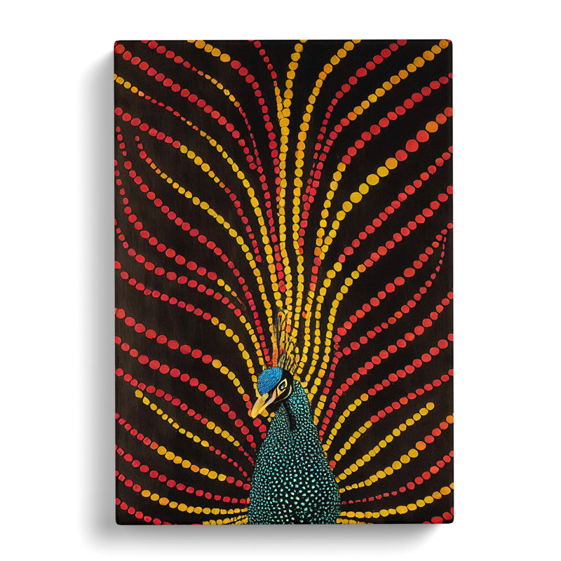 Peacock Dreams - Wrapped Canvas, 60cm H x 40cm W x 3cm D