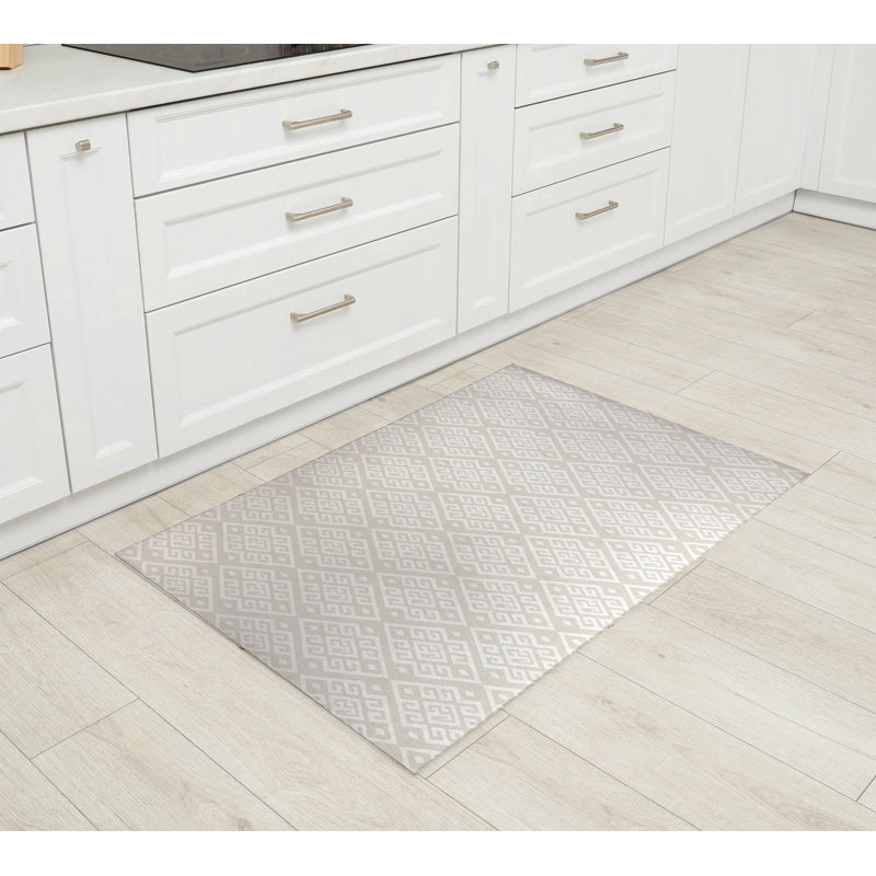 Tapis de cuisine Athana, Ivoire ivoire, Rectangulaire 2 pi x 3 pi