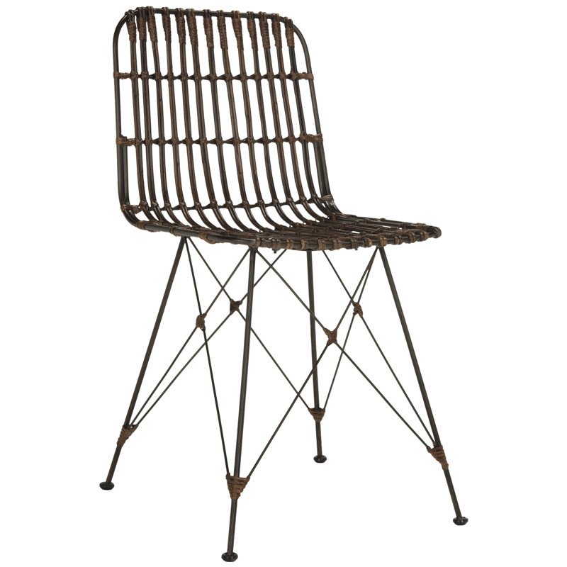 Minerva Wicker Dining Chair, Brown