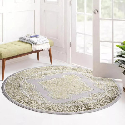 Rectangle Abstract Indoor / Outdoor Washable Area Rug
