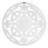 Bastia Round Medallion White 30"