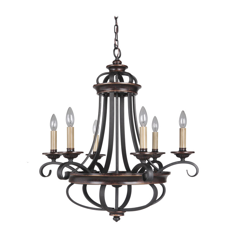 Lustre empire 6 lumières Westerfield