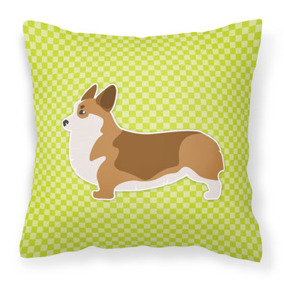 Coussin décoratif intérieur/extérieur corgi
