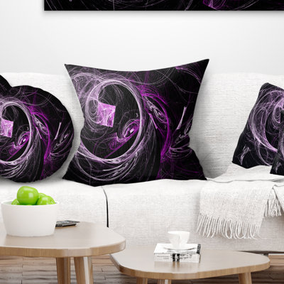 Billowing Smoke - Abstract Printed Pillow