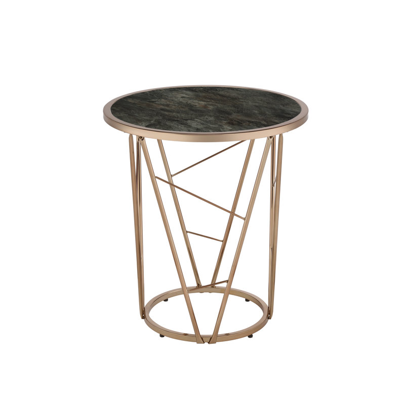 Arlanda Glass Top End Table