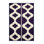 Machine Washable Trellis Purple Area Rug