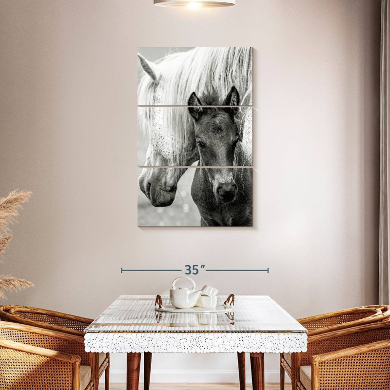 Brampt The Foal And Horse, 65" H x 42" W