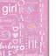 « baby fille », art textuel sur toile tendue-22068941