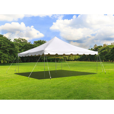15' x 15' Weekender Pole Party Tent, White