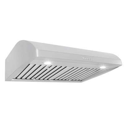30"" 900 CFM Ducted Under Cabinet Range Hood in Brushed stainless steel -  ProLine Range Hoods, PLJW 125.30