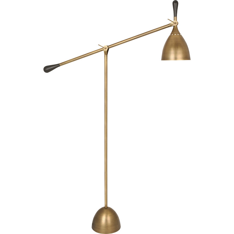 Ledger 51.5'' Task Floor Lamp, Warm Brass