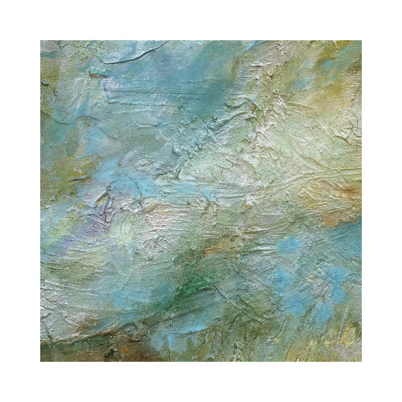 Pastel Currents I by Sheila Finch - Wrapped Canvas Painting, 30.48 cm H x 30.48 cm W