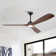 60" 3 - Blade Propeller Ceiling Fan With LED Lights And Remote Control
