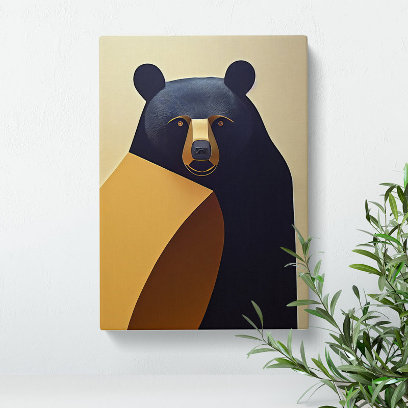 Traditional Bear No.3 - Print, Wrapped Canvas, 50cm H x 35cm W x 3cm D, No Matte