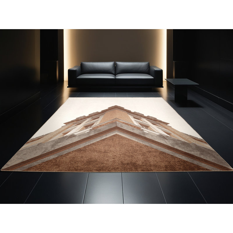 Tapis beige moelleux moelleux et moelleux de style moderne Buckingham Palace London, 8 x 12