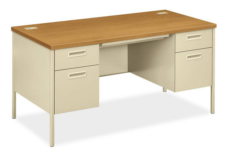 HON Metro Classic Computer Desk with Pedestals - Wayfair Canada