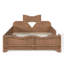 Lit plateforme pour enfant avec garde-corps et tête de lit en forme de nœud papillon Lullabow-134060248-134060250
