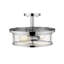 Plafonnier semi-encastré cylindrique 13,75 po Attah-1786461393