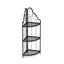 Rustique à 3 tablettes d'angle - attrayante pour le bureau