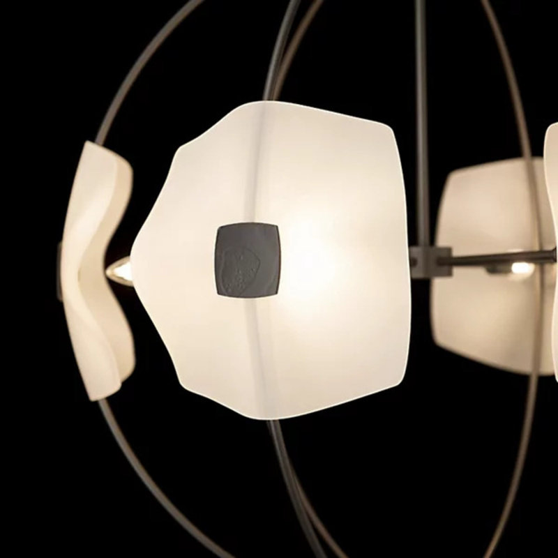 Grand luminaire suspendu Astra Orb, Fumée foncée
