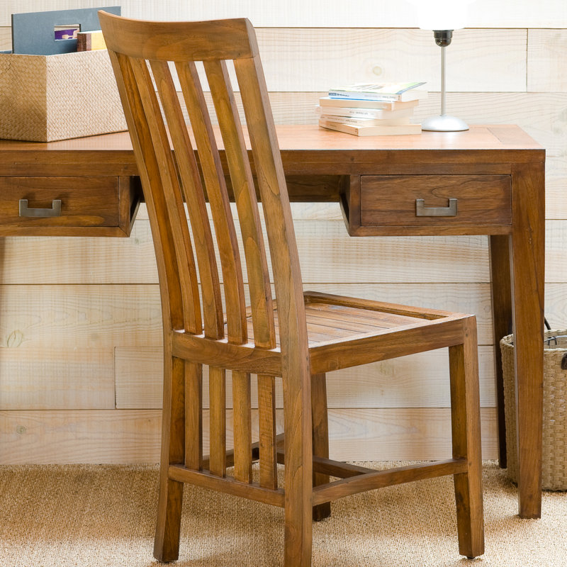 Roessler Solid Wood Slat Back Parsons Chair