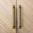 7 9 /16‘’ Hole Pitch Sleek Bar Pull With G011 Backboard-Antique Brass-113411545-130704928