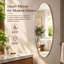 Miroir mural moderne moderne ovale