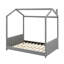 Velvet House Bed Wood Bed-953842429