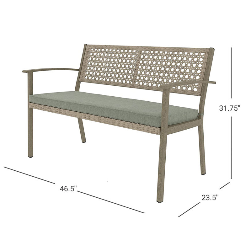 Banc en osier Morgane