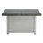 Extendable Rectangle Aluminum Alloy Fire Pit Table, 50,000BTU