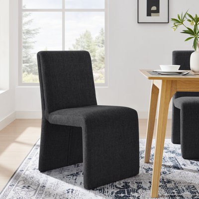 Chaise d'appoint rembourrée en tissu Emory