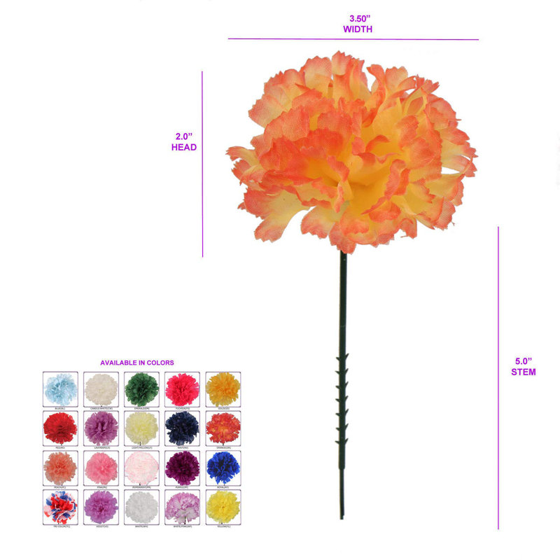 Pot de fleurs en soie, Orange