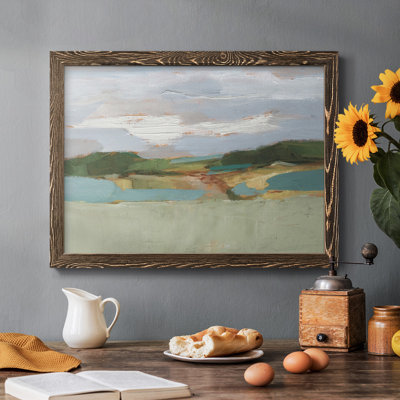 High Noon Vista Study II - Toile tendue avec châssis rustique