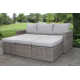 Genesis Premium All-Weather Wicker 5 - Person Modular Patio Conversation Sets with Cushions