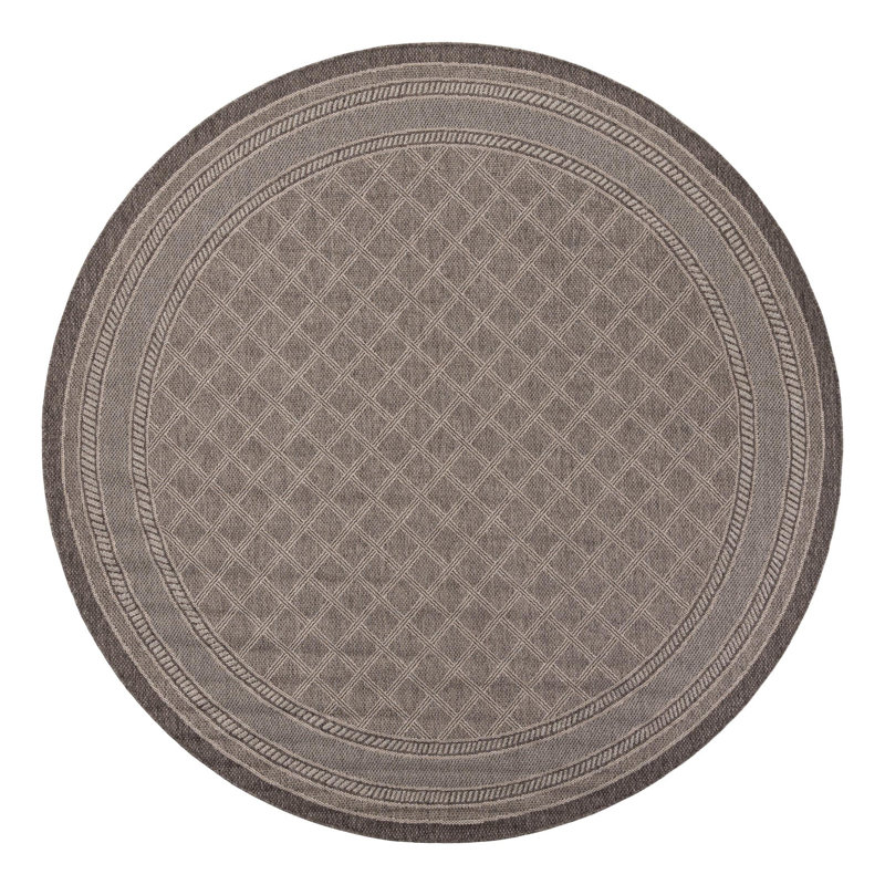 Tapis d'extérieur à treillis, Rond 10 pi