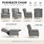 Upholstered Linen Recliner-318293565
