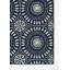 Tapis bleu marine en polypropylène tissé à la machine Jaymeir-2061060030
