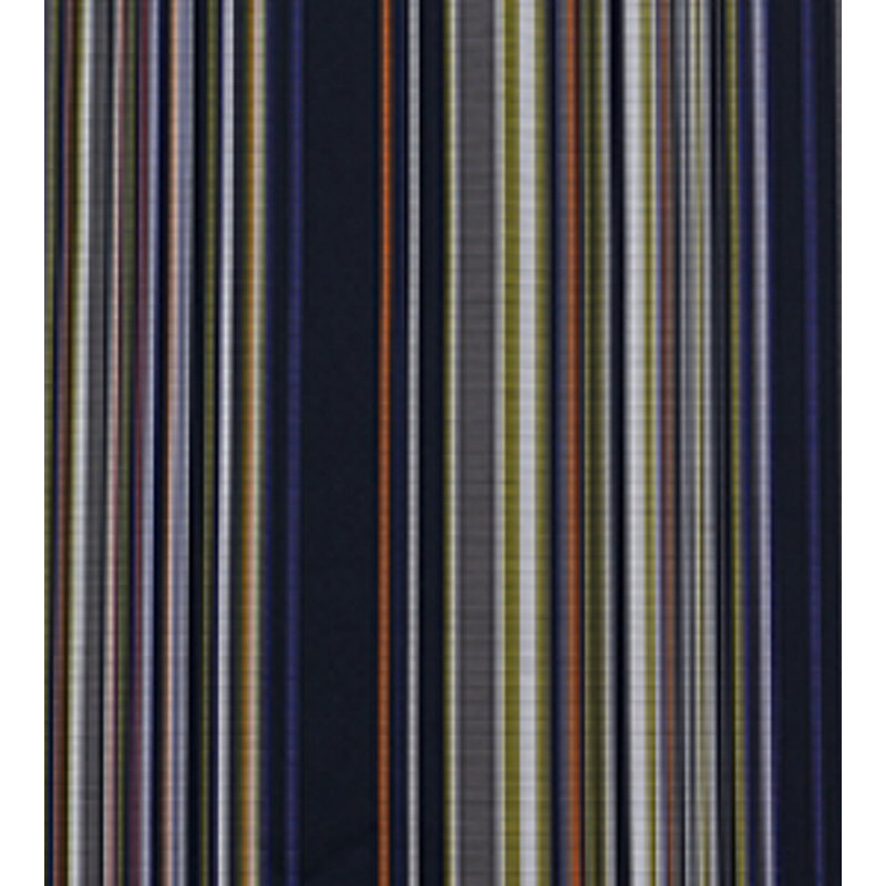 Stripe Mania Cotton Blend Fabric, Tropical Black