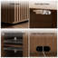 Buffet décoratif avec rangement, buffet cannelé avec tablettes réglables-1457323248