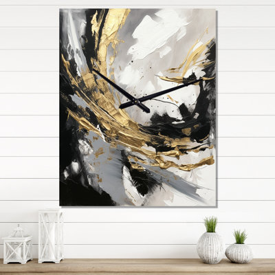 Mystery Awakening I - Horloge murale moderne abstraite