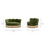 Canapé-lit pour chien 34,5 po Clara, velours performance vert olive Clara-132929673